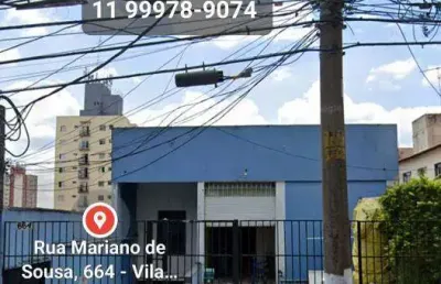Galpão/depósito para venda possui 700m2, no tatuapé. terreno 10 x 50, estudo permuta.