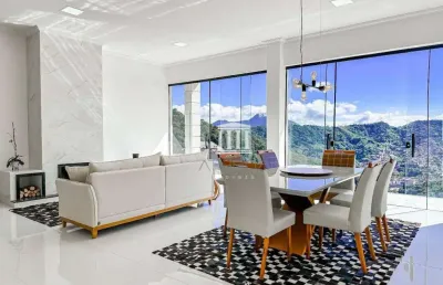 Casa com 4 dormitórios à venda, 504 m² por r$ 1.990.000,00 - barra do imbuí - teresópolis/rj