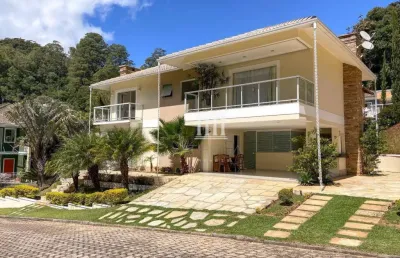 Casa com 4 dormitórios, 225 m² - venda por r$ 2.000.000,00 ou aluguel por r$ 10.875,00/mês - quebra frascos - teresópolis/rj