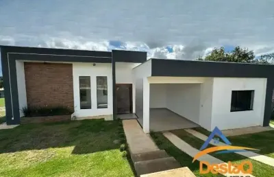Casa em condomínio fechado com 3 quartos à venda no condomínio vale do luar, jaboticatubas , 162 m2 por r$ 869.000