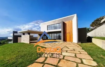 Casa em condomínio fechado com 4 quartos à venda no mirante do fidalgo, lagoa santa  por r$ 2.190.000