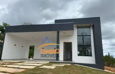 Casa em condomínio fechado com 3 quartos à venda no condomínio vale do luar, jaboticatubas  por r$ 820.000