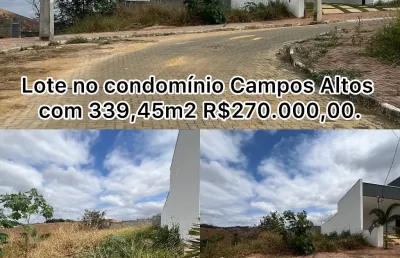 Lote em condomínio fechado campos altos! (santana do paraíso)