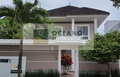 Casa em condomínio para venda em rio de janeiro, recreio dos bandeirantes, 4 dormitórios, 4 suítes, 6 banheiros, 2 vagas