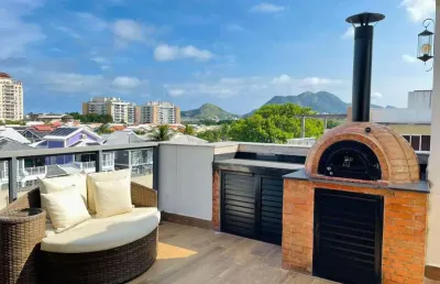 Cobertura para venda em rio de janeiro, recreio dos bandeirantes, 4 dormitórios, 3 suítes, 4 banheiros, 2 vagas