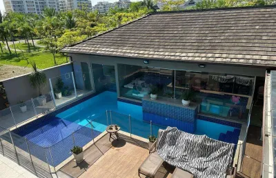 Casa em condomínio para venda em rio de janeiro, barra da tijuca, 4 dormitórios, 4 suítes, 6 banheiros, 4 vagas
