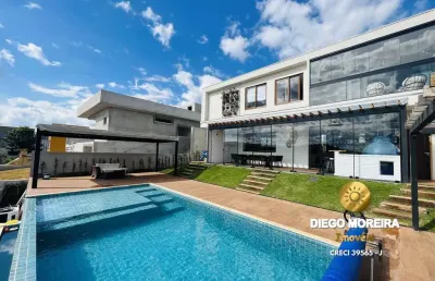 Casa de alto padrão à venda em condomínio águas claras com acesso à represa