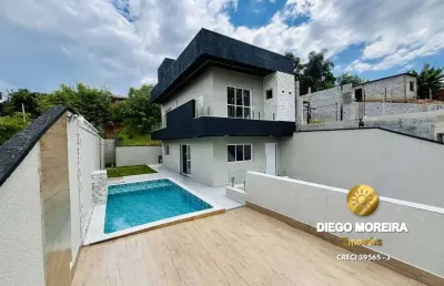 Sobrado com piscina à venda apto para financiamento bancário