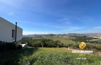 Terreno à venda em condomínio fechado de atibaia com linda vista panorâmica