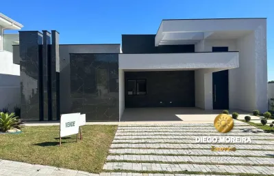 Lançamento em atibaia, casa em condomínio com 3 suítes