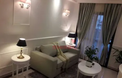 Flat de 34m² em moema próximo o shopping ibirapuera andar médio decorado com moveis de alto luxo
