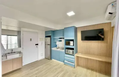 Studio mobiliado e equipado c/ lazer e serviços - aeroporto congonhas!