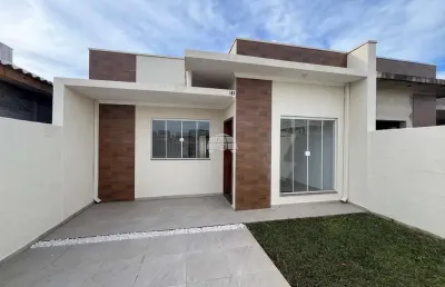 Casa com 3 quartos à venda na travessa milão, 77, nações, fazenda rio grande, 59 m2 por r$ 300.000