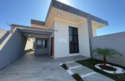 Casa com 3 quartos à venda na rua santiago, 64, nações, fazenda rio grande, 89 m2 por r$ 580.000