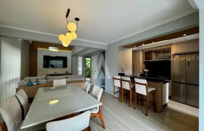 Casa em condomínio fechado com 3 quartos à venda na rua joão krisch, --, glória, joinville, 176 m2 por r$ 1.350.000
