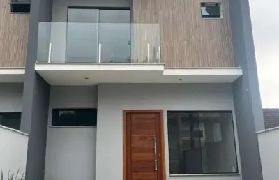 Sobrado geminado para venda em joinville, saguaçú, 3 dormitórios, 1 suíte, 3 banheiros, 2 vagas
