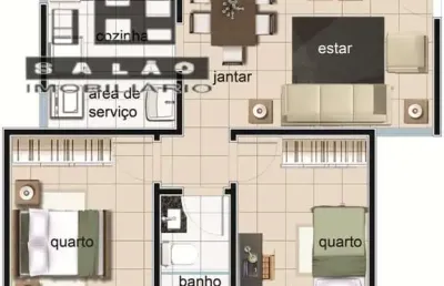 Cobertura com 2 quartos à venda na rua mosaico, 54, santa mônica, belo horizonte por r$ 370.000