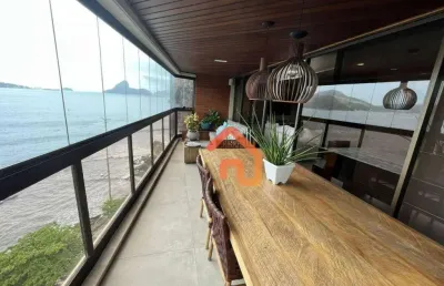 Excelente exclusivo 4 quartos frontal mar, vista magnifica icaraí!!!