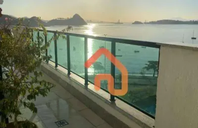 Cobertura linear vista mar com 3 quartos em charitas para venda