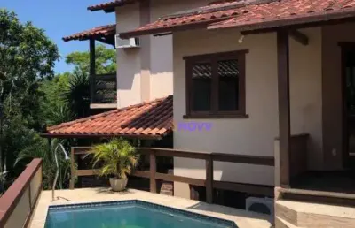 Casa em condomínio c/ 3 suítes, piscina, área gourmet, 160 m² de área construída em um terreno de 463 m² à venda por r$ 480.000,00 - sape - niterói/rj