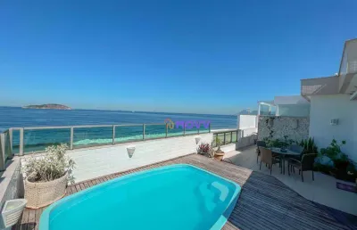 Cobertura à venda, 220 m² por r$ 2.650.000,00 - piratininga - niterói/rj