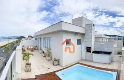 Cobertura com 3 dormitórios à venda, 290 m² por r$ 3.300.000,00 - piratininga - niterói/rj