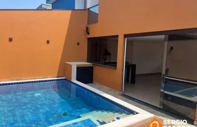 Sobrados a 100m do mar no jd suarão! 3 suites com piscina - itanhaém/sp
