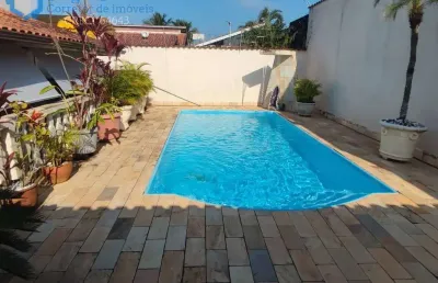 Sobrado 3 quartos ampla piscina 450m do mar itanhaém sp