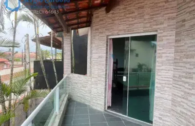 Sobrado pé na areia! 5 quartos no jardim suarão - itanhaém/sp