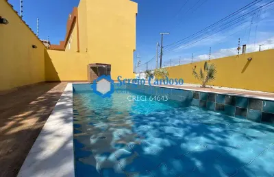 Sobrado em condominio fechado com piscina! 2 suítes - 450m do mar itanhaém