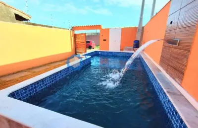 Casas novas com piscina amplo quintal lado praia 289 mil itanhaém/sp