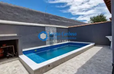 Casa na praia 3 quartos 1 suite com piscina - itanhaem/sp