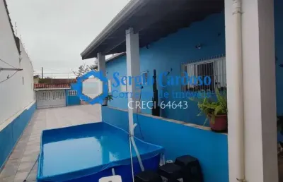 Casa 3 quartos 3 banheiros terreno 300m² apenas  300m mar  itanhaem sp