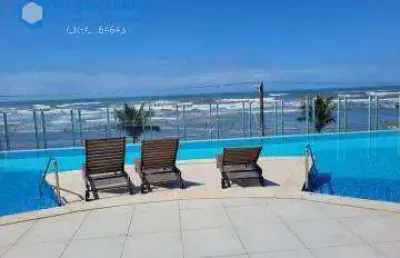 Apartamento pé na areia na praia dos sonhos! lazer completo -3 quartos!