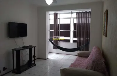Apto grande 1 dorm, de frente à praia centro, sv - r$ 300 mil