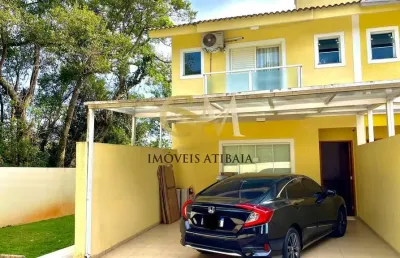 Casa em condomínio na cidade de atibaia / porteira fechada 100 % mobiliado