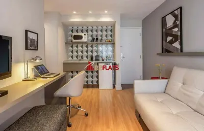 Flat com 1 quarto à venda na Avenida Lavandisca, 365, Moema, São Paulo