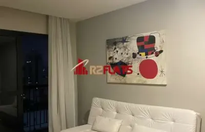 Flat com 1 quarto para alugar na Avenida Lavandisca, 365, Moema, São Paulo