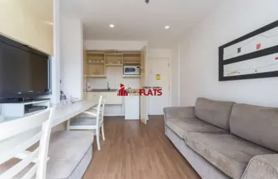 Flat com 1 quarto para alugar na Avenida Lavandisca, 365, Moema, São Paulo
