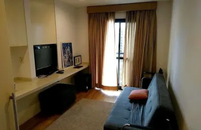 Flat com 1 quarto para alugar na Avenida Lavandisca, 365, Moema, São Paulo