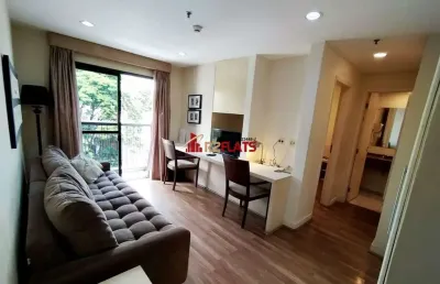 Flat com 1 quarto para alugar na Avenida Lavandisca, 365, Moema, São Paulo