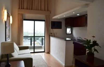 Flat com 1 quarto para alugar na Avenida Moema, 177, Moema, São Paulo