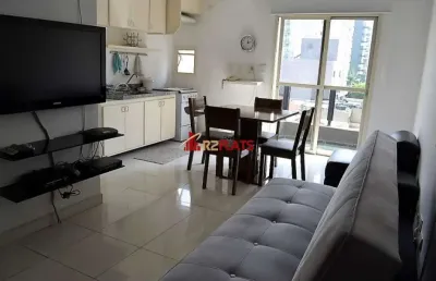 Flat com 1 quarto à venda na Avenida Moema, 177, Moema, São Paulo