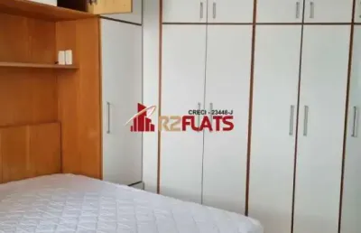 Flat com 1 quarto à venda na Avenida Miruna, 399, Moema, São Paulo