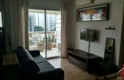 Flat com 1 quarto para alugar na Rua Sansão Alves dos Santos, 343, Brooklin, São Paulo