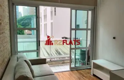 Flat com 1 quarto para alugar na Avenida Rouxinol, 77, Moema, São Paulo
