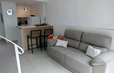 Flat com 1 quarto à venda na Avenida Rouxinol, 77, Moema, São Paulo