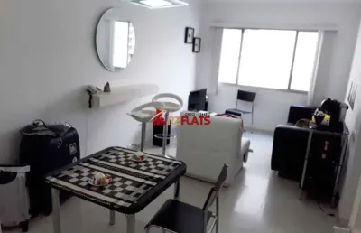 Flat com 1 quarto para alugar na Avenida Rouxinol, 763, Moema, São Paulo