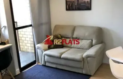 Flat com 1 quarto para alugar na Avenida Ibijaú, 364, Moema, São Paulo