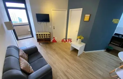 Flat com 1 quarto para alugar na Avenida Miruna, 399, Moema, São Paulo